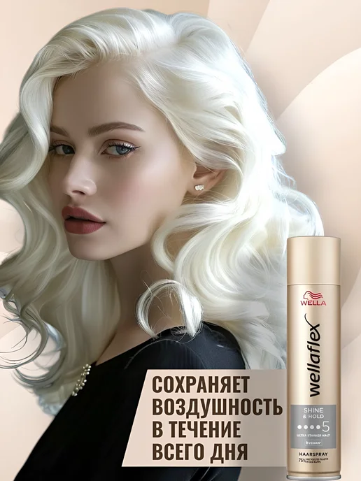 WELLAFLEX Лак для волос Wella Shine Hold, вариант, фото 4