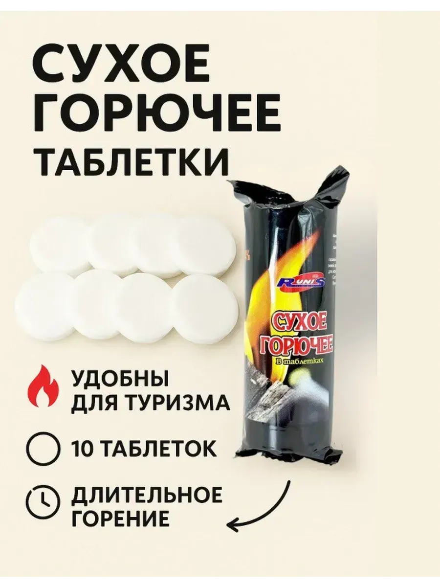 Сухое горючее в таблетках для розжига дров угля