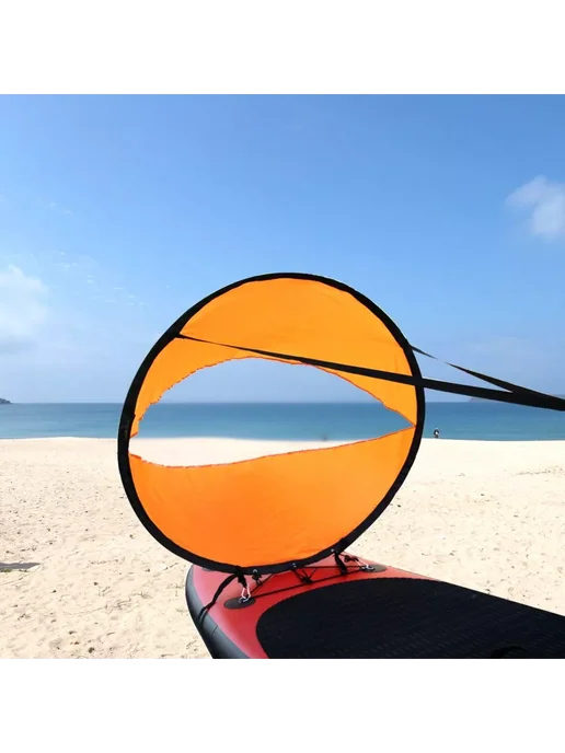 Парус для сапборда, каяка, лодки, оранжевый, фото 3