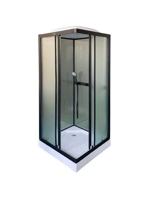 PARLY Душевая кабина Frost 80x80 без гидромассажа, черный