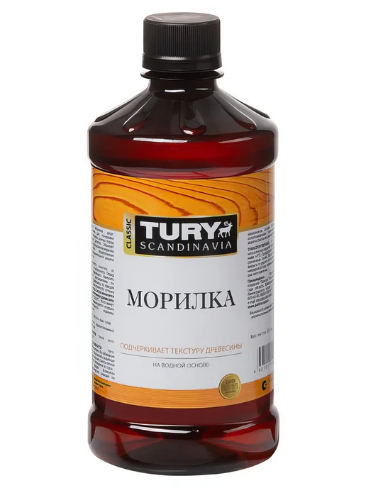 Морилка TURY 0,5л лиственница, 500 мл, фото 4
