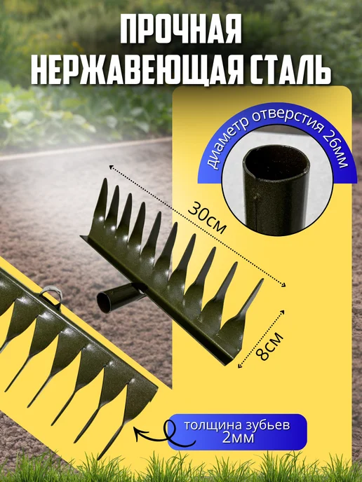 FORMULA PROF Грабли садовые набор садовых инструментов, черный, фото 2