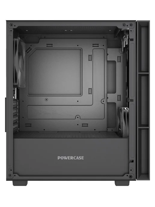 Powercase Компьютерный корпус Mistral SM01 SI, черный, черный, фото 5