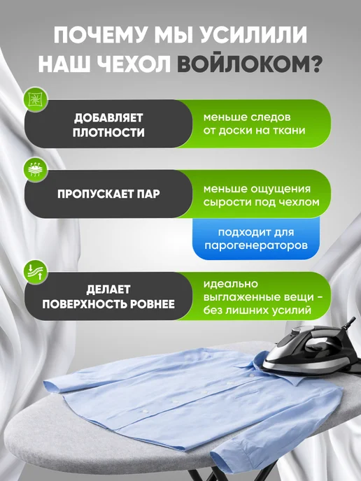 Frazer Чехол для гладильной доски из саржи, серый, фото 4