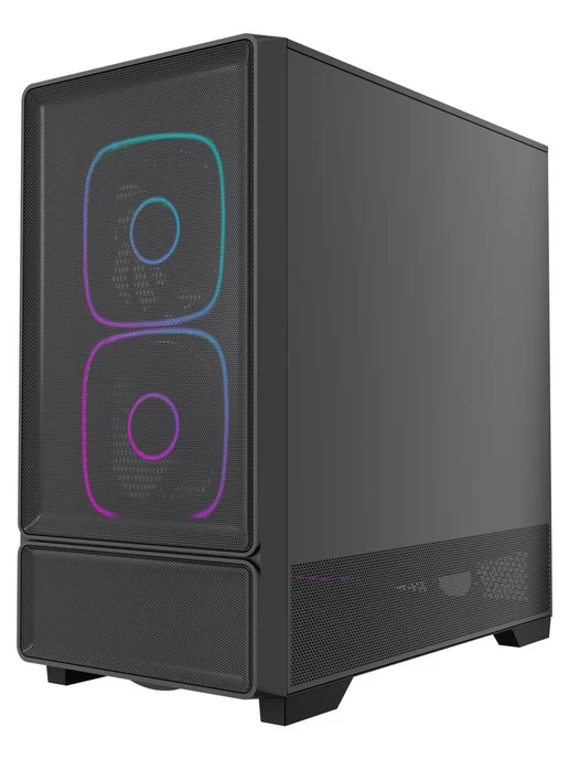 Powercase Компьютерный корпус AX5, черный, черный, фото 3