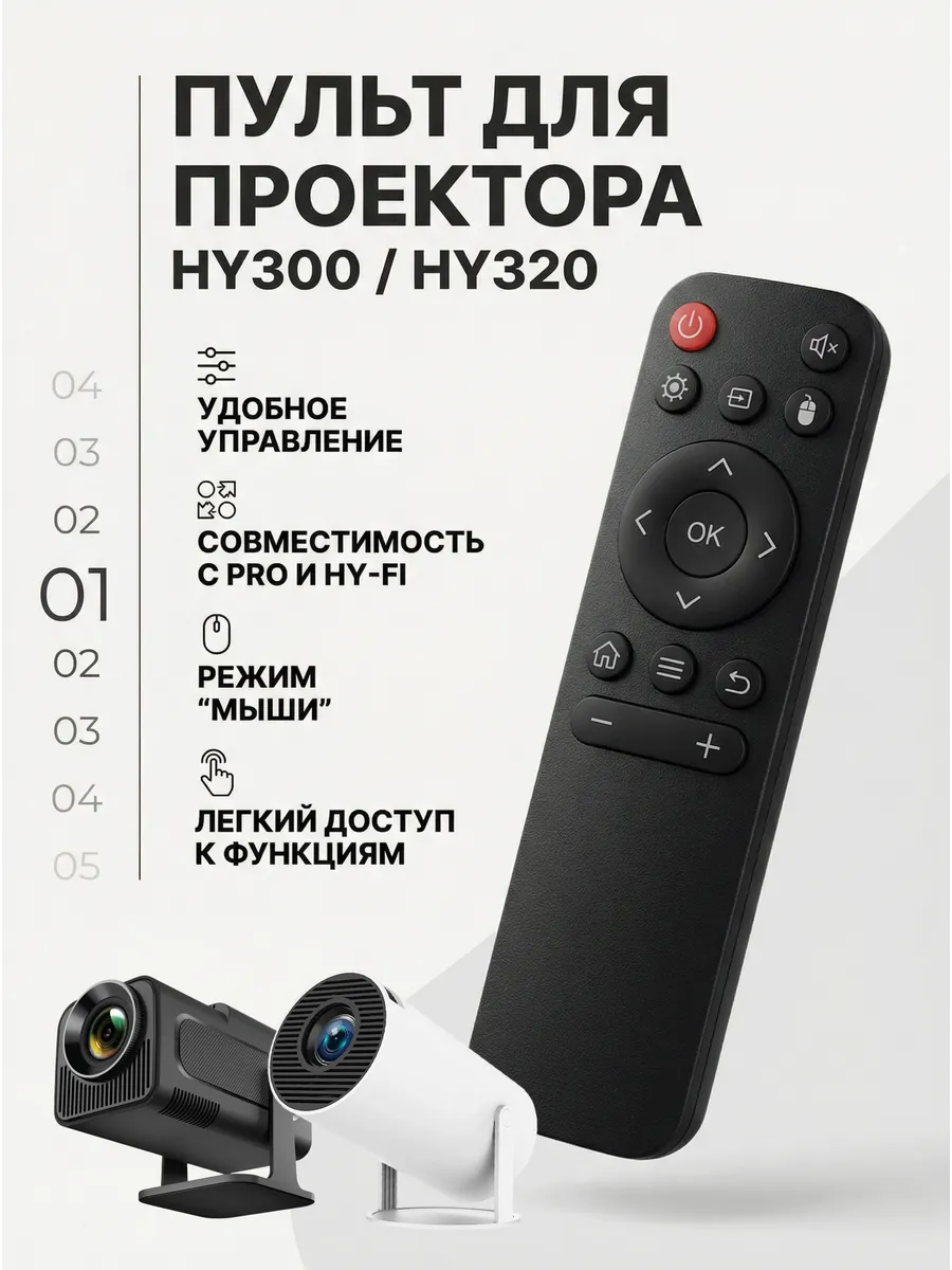 Пульт к проектору HY300, HY320 универсальный