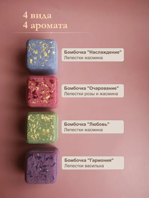 Home Joys Spa Подарочный набор бомбочек для ванны Симфония чувств, светлый, темный, фото 5