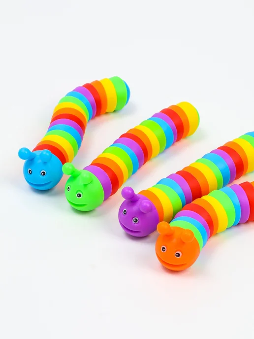 puzzle Игрушка развивающая "Гусеница" ЦВЕТ РАНДОМ, зеленый, фото 5