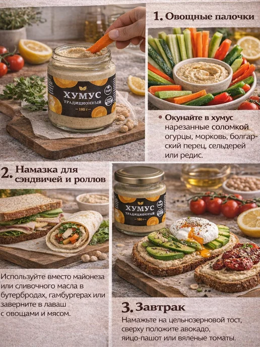 Хумус традиционный 360 г, 360 г, фото 4