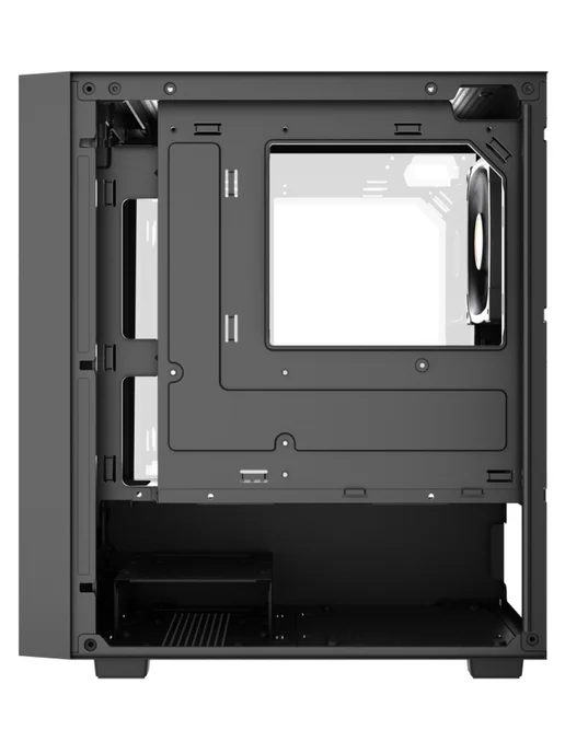 Powercase Компьютерный корпус Mistral SM03 ARGB, черный, черный, фото 5