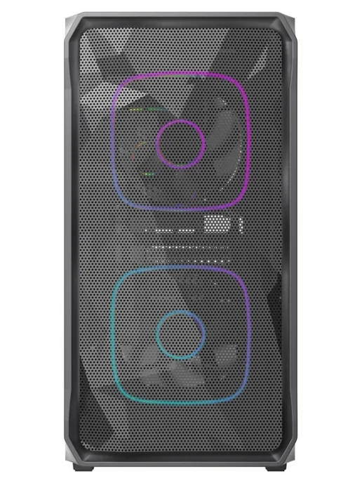 Powercase Компьютерный корпус Mistral SM06 ARGB, черный, черный, фото 2