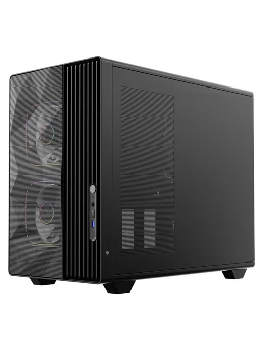 Powercase Компьютерный корпус TX5 ARGB, черный, черный, фото 3