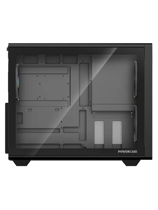 Powercase Компьютерный корпус TX5 ARGB, черный, черный, фото 5
