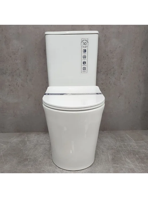 Bloomix Унитаз Alan 1219SB безободковый с биде, вариант, фото 8