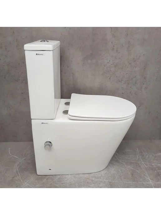 Bloomix Унитаз S-Line 5014SB безободковый с биде, вариант, фото 4