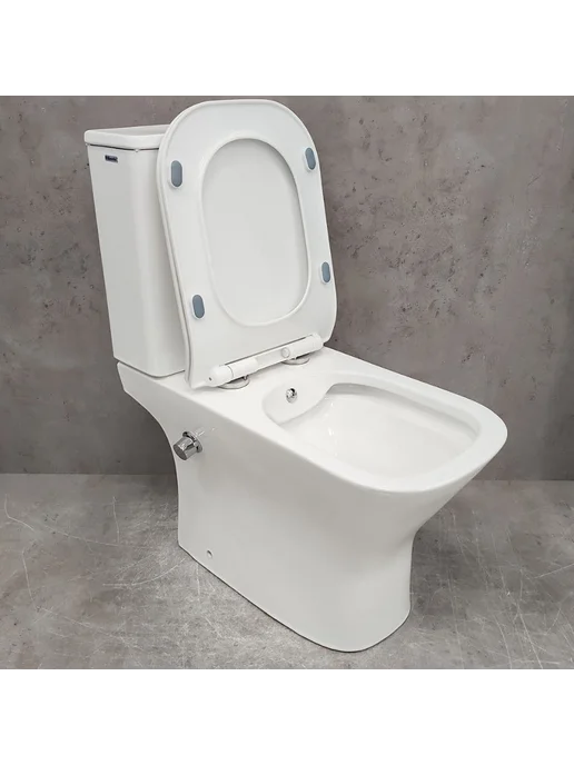 Bloomix Унитаз Elegant 1215SB безободковый с биде, вариант, фото 2