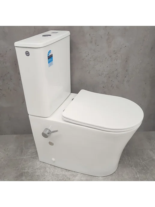 Bloomix Унитаз Alan 1219SB безободковый с биде, UF1 Ceramic+, фото 3