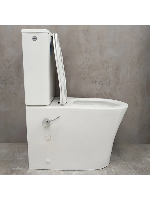 Bloomix Унитаз Alan 1219SB безободковый с биде, UF1 Ceramic+, фото 5
