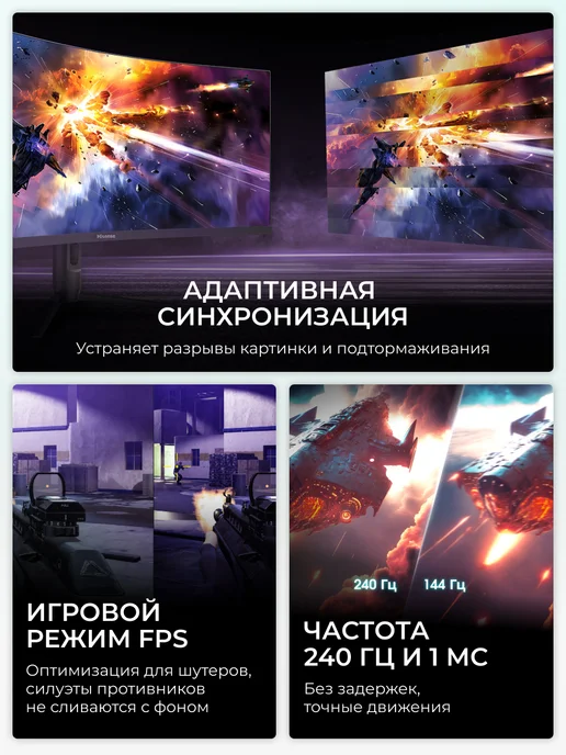 HISENSE Монитор 34 дюйма изогнутый 34G6Q PRO, вариант, фото 3