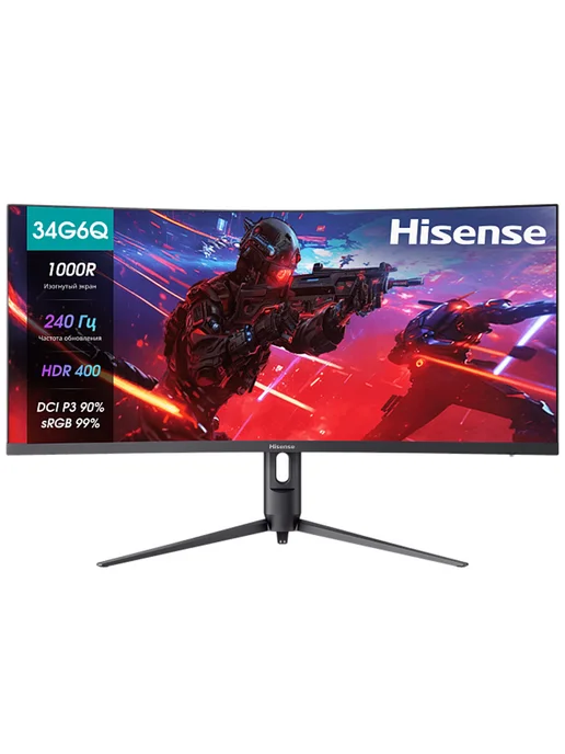 HISENSE Монитор 34 дюйма изогнутый 34G6Q PRO, вариант, фото 7