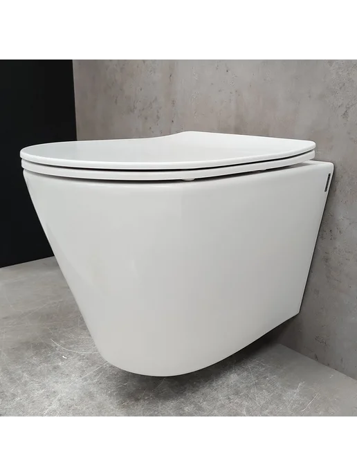 Bloomix Унитаз подвесной Enjoy AD1304SB Ceramic+ с биде, вариант, фото 5