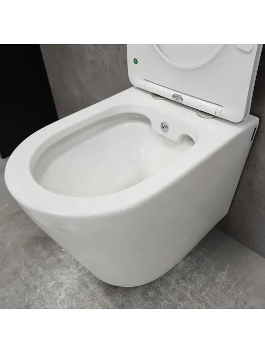 Bloomix Унитаз подвесной Enjoy AD1304SB Ceramic+ с биде, вариант, фото 6