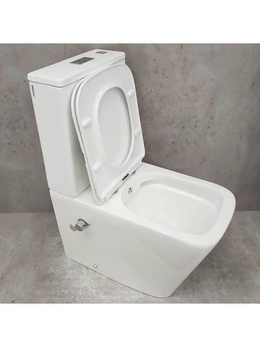 Bloomix Унитаз X-Cube AD3003RSB UF1 безободковый с биде, вариант, фото 2