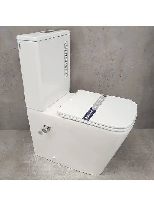Bloomix Унитаз X-Cube AD3003RSB UF1 безободковый с биде, вариант, фото 3