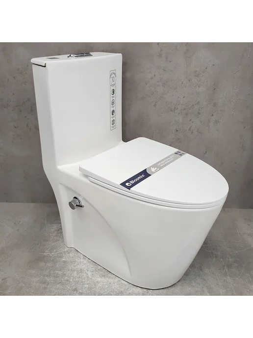 Bloomix Унитаз Mono MD5015SB моноблок безободковый с биде, вариант, фото 2