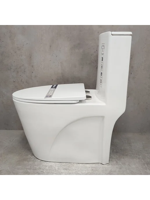 Bloomix Унитаз Mono MD5015SB моноблок безободковый с биде, вариант, фото 8