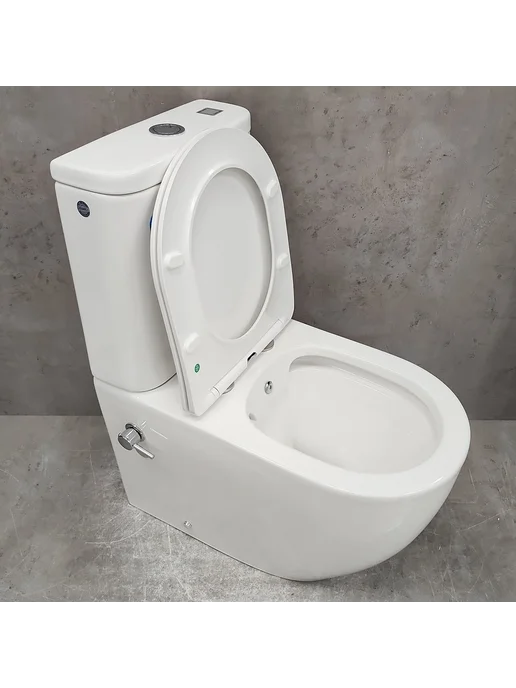 Bloomix Унитаз Major AD3089RSB UF1 Ceramic+ безободковый с биде, вариант, фото 2