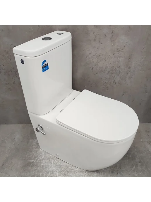 Bloomix Унитаз Major AD3089RSB UF1 Ceramic+ безободковый с биде, вариант, фото 3