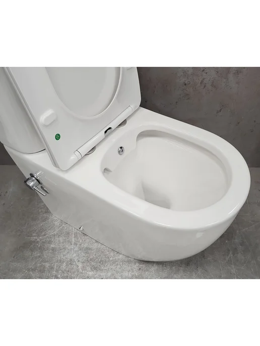 Bloomix Унитаз Major AD3089RSB UF1 Ceramic+ безободковый с биде, вариант, фото 4
