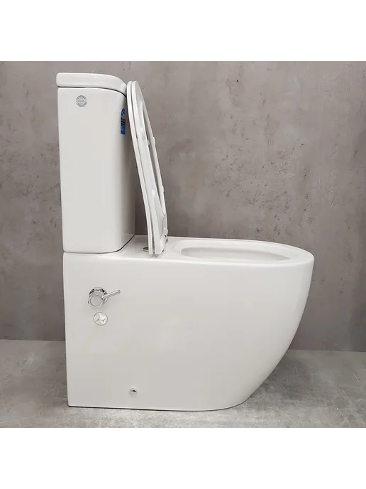 Bloomix Унитаз Major AD3089RSB UF1 Ceramic+ безободковый с биде, вариант, фото 6