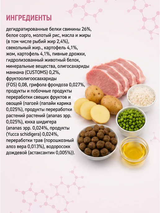 Сухой корм Forza 10 Monodiet для собак, мелкие, свинина, 1,5 кг, фото 2