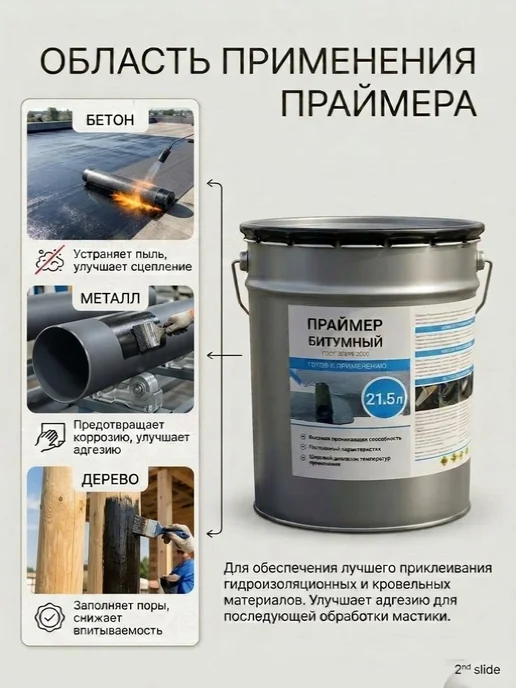 SOLUBERG Праймер (грунтовка) битумный ГОСТ 30693-2000 21,5л, 21,5 л, фото 3