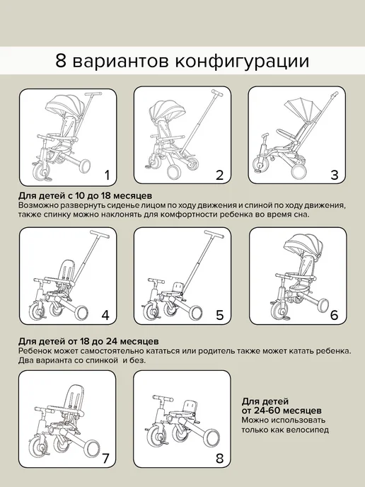 PITUSO Leve Велосипед трехколесный Leve Pro складной, с сумкой, черный, фото 2
