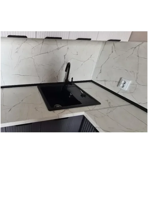 ULTRADECOR Фартук кухонный на стену 2000х600х6мм Азул Оникс, серый, фото 4