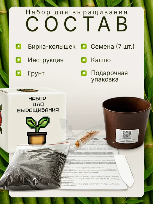 Про Растения Набор для выращивания растений Бамбук, вариант, фото 2