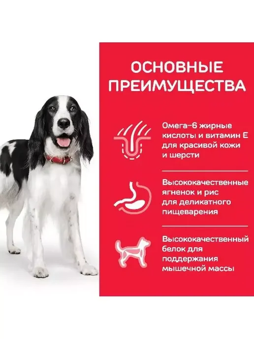 Сухой корм HILL'S для собак, взрослые, средние, 14 кг, фото 4