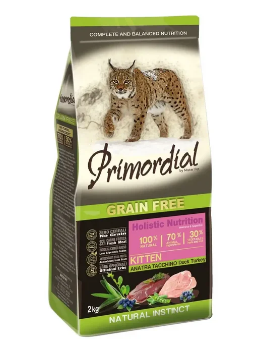 Сухой корм Primordial Kitten Котят для собак, беззерновой, 2 кг, фото 2