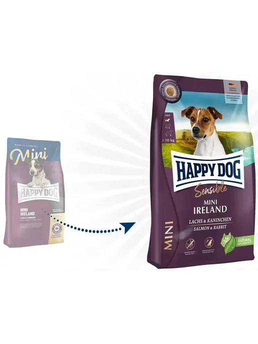Сухой корм Happy Dog Sensible Ireland для собак, мелкие, 4 кг, фото 3