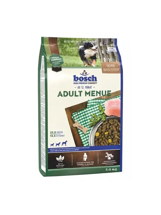 Сухой корм Bosch Petfood Menu для собак, взрослые, 3 кг, фото 2