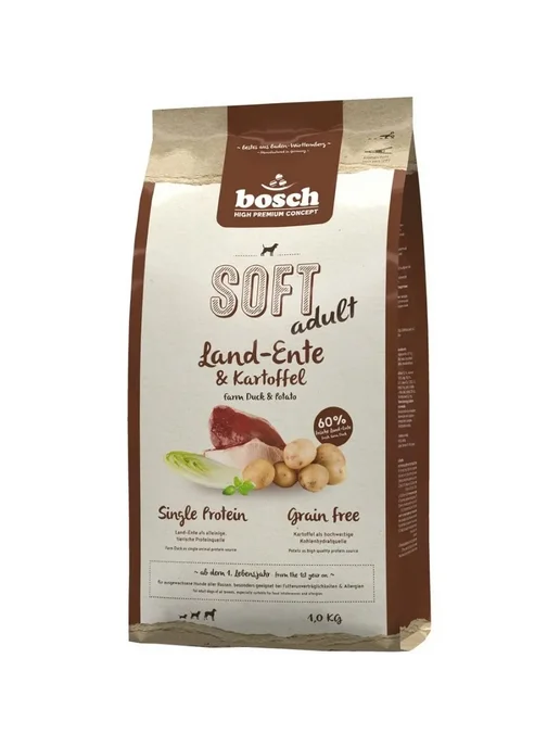 Сухой корм Bosch Petfood Soft Plus для собак, беззерновой, 1 кг, фото 2