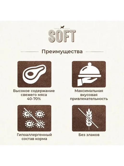 Сухой корм Bosch Petfood Soft Plus для собак, беззерновой, 1 кг, фото 5