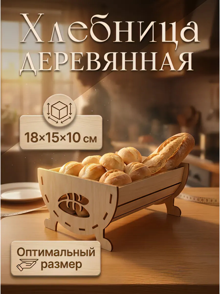 Хлебница на стол деревянная
