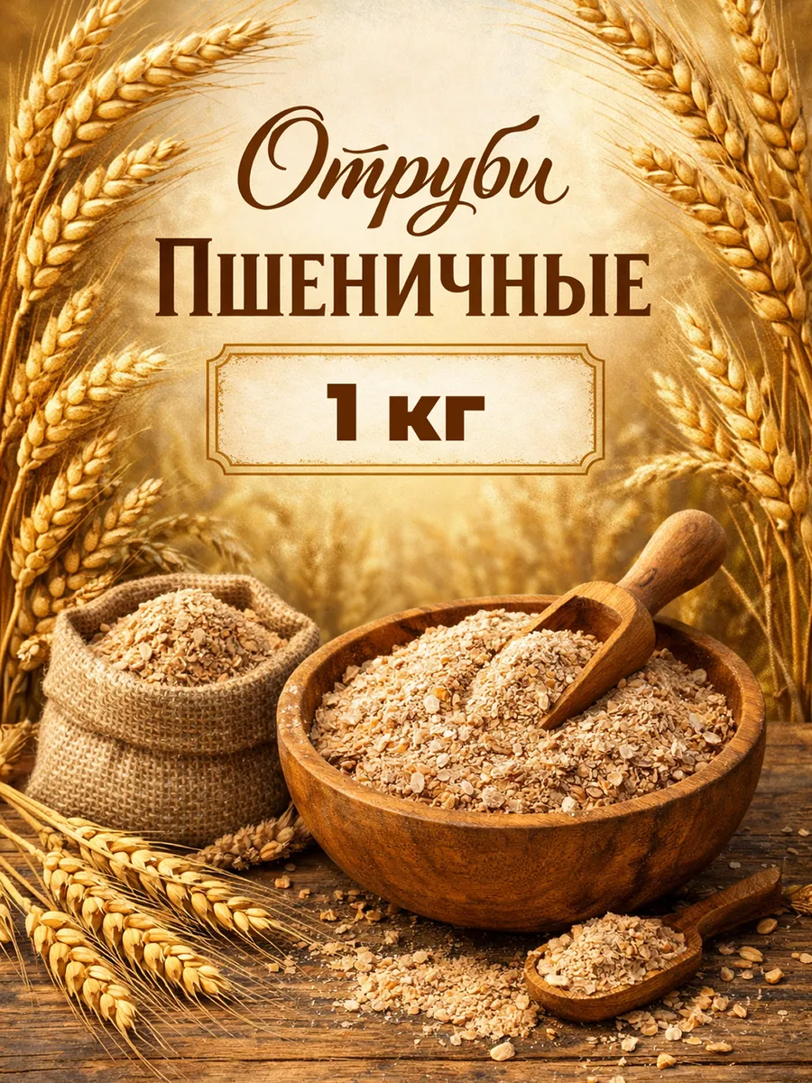 Отруби пшеничные 1 кг
