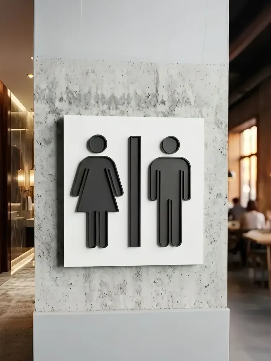 Табличка WC для туалета