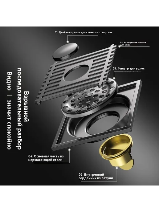 Наземная утечка Пистолет серый, серый, фото 3