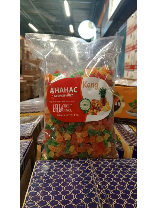 Цукаты Ананас Кубики, вариант, фото 4